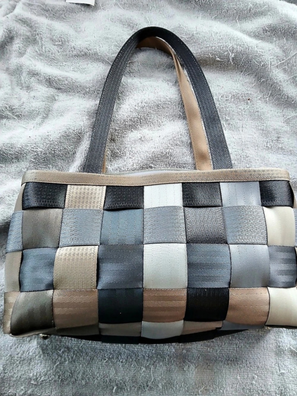 Harveys Woven Color Block Tote Bag